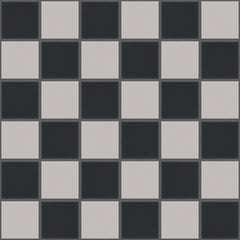 The Mosaic Factory London Mozaiek Tegel Vierkant - Dambord Mix Porselein Ongeglazuurd, R11 309x309 mm