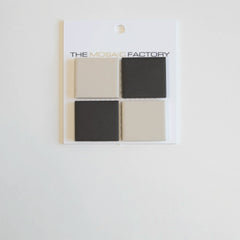 The Mosaic Factory London Mozaiek Tegel Vierkant - Dambord Mix Porselein Ongeglazuurd, R11 309x309 mm