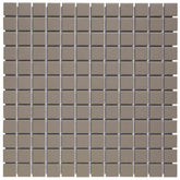 The Mosaic Factory London Mozaiek Tegel Vierkant - Donker Grijs Porselein Ongeglazuurd, R11 300x300 mm