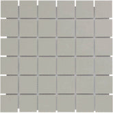 The Mosaic Factory London Mozaiek Tegel Vierkant - Grijs Porselein Ongeglazuurd, R11 309x309 mm