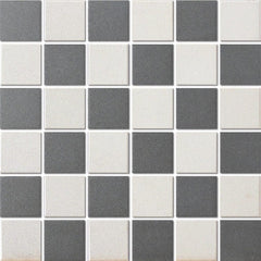 The Mosaic Factory London Mozaiek Tegel Vierkant - Schaakbord Porselein Ongeglazuurd, R11 309x309 mm