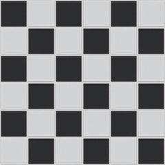 The Mosaic Factory London Mozaiek Tegel Vierkant - Schaakbord Porselein Ongeglazuurd, R11 309x309 mm