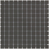 The Mosaic Factory London Mozaiek Tegel Vierkant - Zwart Porselein Ongeglazuurd, R11 300x300 mm