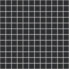 The Mosaic Factory London Mozaiek Tegel Vierkant - Zwart Porselein Ongeglazuurd, R11 300x300 mm