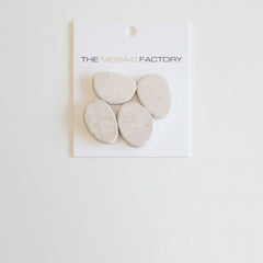 The Mosaic Factory Natural Stone Mozaiek Tegel Pebbles - Ivory Marmer Natural 302x300 mm