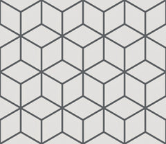 The Mosaic Factory Paris Mozaiek Tegel Cubic - Wit Porselein Geglazuurd 266x305 mm