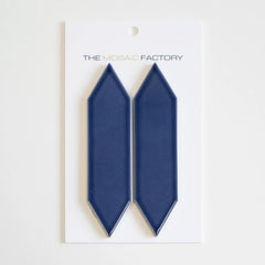 The Mosaic Factory Paris Mozaiek Tegel Picket- Blauw Porselein Geglazuurd 258x313 mm