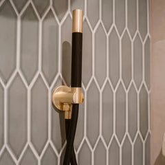 The Mosaic Factory Paris Mozaiek Tegel Picket- Groen Grijs Porselein Geglazuurd 258x313 mm