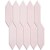 The Mosaic Factory Paris Mozaiek Tegel Picket- Roze Porselein Geglazuurd 255x315 mm