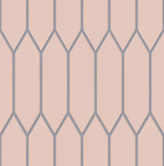 The Mosaic Factory Paris Mozaiek Tegel Picket- Roze Porselein Geglazuurd 255x315 mm