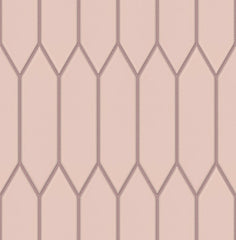 The Mosaic Factory Paris Mozaiek Tegel Picket- Roze Porselein Geglazuurd 255x315 mm