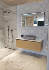 The Mosaic Factory Paris Mozaiek Tegel Picket- Wit Porselein Geglazuurd 255x315 mm