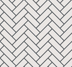 The Mosaic Factory Paris Mozaiek Tegel Visgraat - Extra Wit Porselein Geglazuurd 247x318 mm
