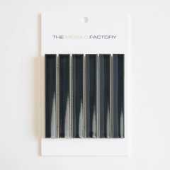 The Mosaic Factory Sevilla Mozaïek Tegel Kitkat Vinger - Blauw Grijs Porselein Geglazuurd 296x299 mm