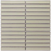 The Mosaic Factory Sevilla Mozaïek Tegel Kitkat Vinger - Café Latte Porselein Geglazuurd 296x299 mm