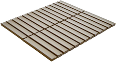 The Mosaic Factory Sevilla Mozaïek Tegel Kitkat Vinger - Café Latte Porselein Geglazuurd 296x299 mm