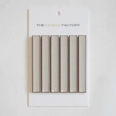 The Mosaic Factory Sevilla Mozaïek Tegel Kitkat Vinger - Café Latte Porselein Geglazuurd 296x299 mm