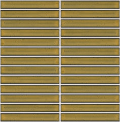 The Mosaic Factory Sevilla Mozaïek Tegel Kitkat Vinger - Geel Porselein Geglazuurd 296x299 mm