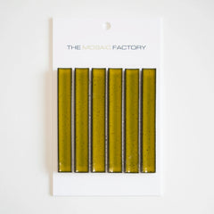 The Mosaic Factory Sevilla Mozaïek Tegel Kitkat Vinger - Geel Porselein Geglazuurd 296x299 mm