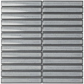 The Mosaic Factory Sevilla Mozaïek Tegel Kitkat Vinger - Licht Grijs Porselein Geglazuurd 296x299 mm