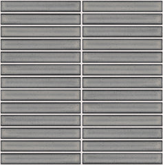 The Mosaic Factory Sevilla Mozaïek Tegel Kitkat Vinger - Licht Grijs Porselein Geglazuurd 296x299 mm