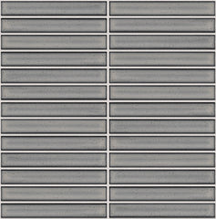 The Mosaic Factory Sevilla Mozaïek Tegel Kitkat Vinger - Licht Grijs Porselein Geglazuurd 296x299 mm