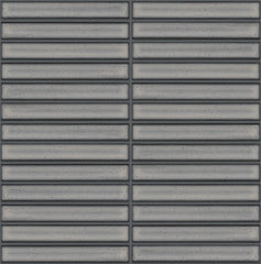 The Mosaic Factory Sevilla Mozaïek Tegel Kitkat Vinger - Licht Grijs Porselein Geglazuurd 296x299 mm