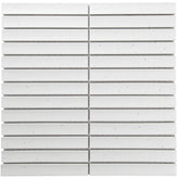 The Mosaic Factory Sevilla Mozaïek Tegel Kitkat Vinger - Mat Stracciatella Porselein Geglazuurd 296x299 mm