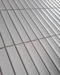 The Mosaic Factory Sevilla Mozaïek Tegel Kitkat Vinger - Mat Stracciatella Porselein Geglazuurd 296x299 mm