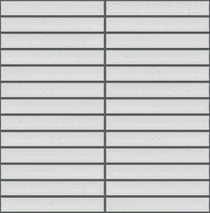 The Mosaic Factory Sevilla Mozaïek Tegel Kitkat Vinger - Mat Stracciatella Porselein Geglazuurd 296x299 mm