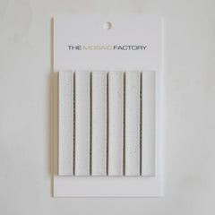 The Mosaic Factory Sevilla Mozaïek Tegel Kitkat Vinger - Mat Stracciatella Porselein Geglazuurd 296x299 mm