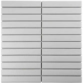 The Mosaic Factory Sevilla Mozaïek Tegel Kitkat Vinger - Mat Wit Porselein Geglazuurd 296x300 mm