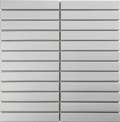 The Mosaic Factory Sevilla Mozaïek Tegel Kitkat Vinger - Mat Wit Porselein Geglazuurd 296x300 mm