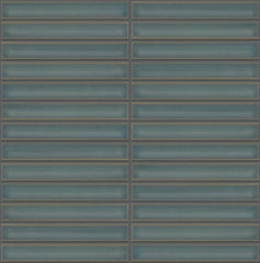 The Mosaic Factory Sevilla Mozaïek Tegel Kitkat Vinger - Regenwoud Groen Porselein Geglazuurd 296x299 mm