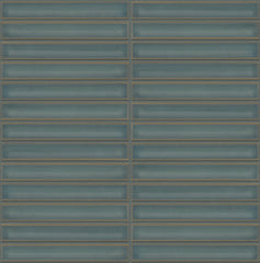 The Mosaic Factory Sevilla Mozaïek Tegel Kitkat Vinger - Regenwoud Groen Porselein Geglazuurd 296x299 mm