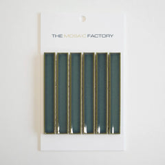 The Mosaic Factory Sevilla Mozaïek Tegel Kitkat Vinger - Regenwoud Groen Porselein Geglazuurd 296x299 mm