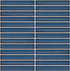 The Mosaic Factory Sevilla Mozaïek Tegel Kitkat Vinger - Spijkerbroek Blauw Porselein Geglazuurd 296x299 mm