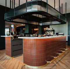 The Mosaic Factory Sevilla Mozaïek Tegel Kitkat Vinger - Terra Rood Porselein Geglazuurd 296x299 mm