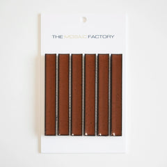 The Mosaic Factory Sevilla Mozaïek Tegel Kitkat Vinger - Terra Rood Porselein Geglazuurd 296x299 mm