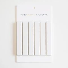 The Mosaic Factory Sevilla Mozaïek Tegel Kitkat Vinger - Wit Porselein Geglazuurd 296x300 mm