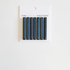 The Mosaic Factory Sevilla Mozaïek Tegel Mini Kitkat Vinger - Gespikkeld Azuur blauw Porselein Geglazuurd 282x308 mm