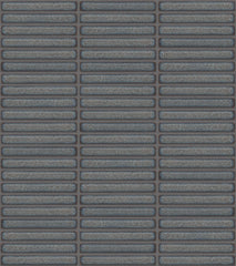 The Mosaic Factory Sevilla Mozaïek Tegel Mini Kitkat Vinger - Gespikkeld Grijs blauw Porselein Geglazuurd 282x308 mm