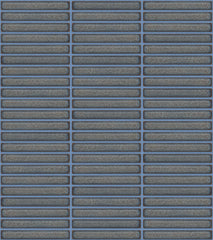 The Mosaic Factory Sevilla Mozaïek Tegel Mini Kitkat Vinger - Gespikkeld Grijs blauw Porselein Geglazuurd 282x308 mm