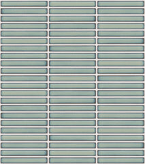 The Mosaic Factory Sevilla Mozaïek Tegel Mini Kitkat Vinger - Gespikkeld Lichtgroen Porselein Geglazuurd 282x308 mm