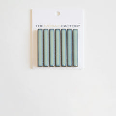 The Mosaic Factory Sevilla Mozaïek Tegel Mini Kitkat Vinger - Gespikkeld Lichtgroen Porselein Geglazuurd 282x308 mm