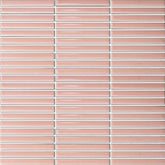 The Mosaic Factory Sevilla Mozaïek Tegel Mini Kitkat Vinger - Roze Porselein Geglazuurd 282x308 mm