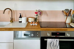 The Mosaic Factory Sevilla Mozaïek Tegel Mini Kitkat Vinger - Roze Porselein Geglazuurd 282x308 mm