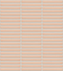 The Mosaic Factory Sevilla Mozaïek Tegel Mini Kitkat Vinger - Roze Porselein Geglazuurd 282x308 mm