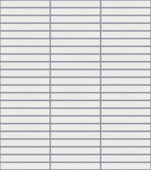 The Mosaic Factory Sevilla Mozaïek Tegel Mini Kitkat Vinger - Wit Mat Porselein Geglazuurd 282x308 mm