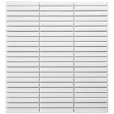 The Mosaic Factory Sevilla Mozaïek Tegel Mini Kitkat Vinger - Wit Porselein Geglazuurd 282x308 mm